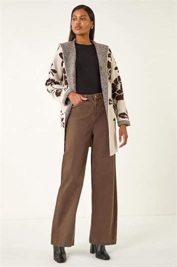 Floral Hooded Knit Cardigan 16234906