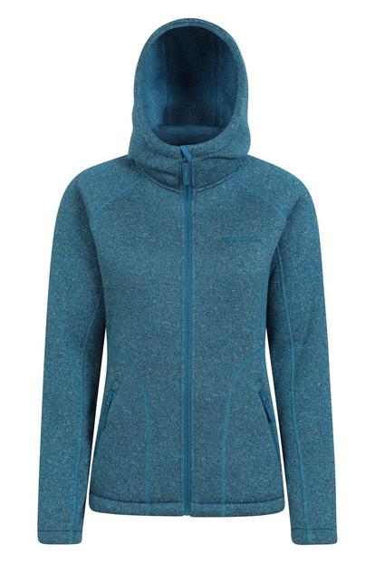 Purple Nevis Faux Fur Lined Full Zip Hoodie