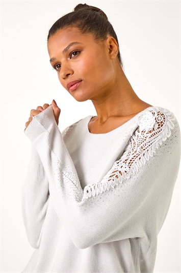 Sparkly Sleeve Knit Jumper 16153894