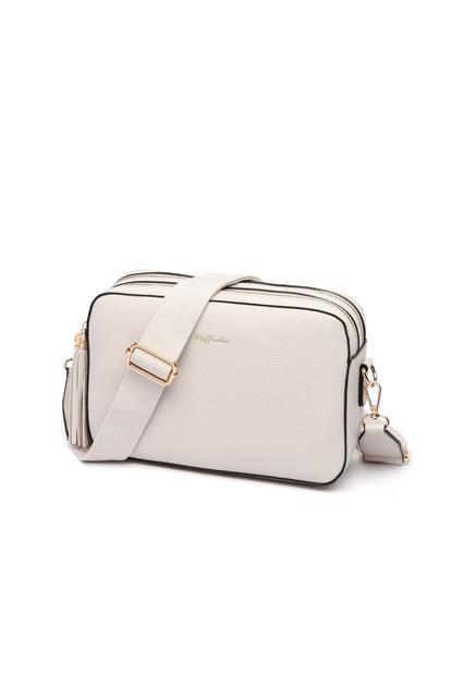 White Cross Body Camera Bag