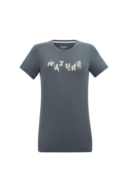 Grey Fingal Flowers Stretch Tshirt