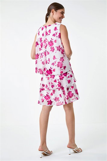 Floral Print Tiered Layer Dress 14545838