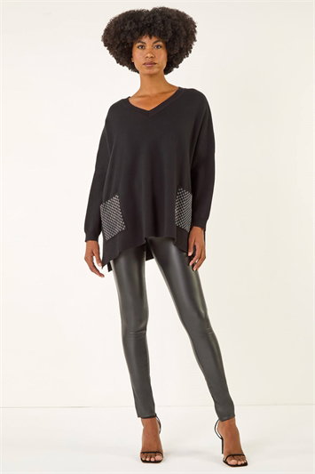 Sparkly Pocket Knit Jumper 16231108
