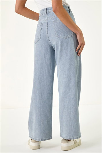 Petite Stripe Cropped Jeans 18111460
