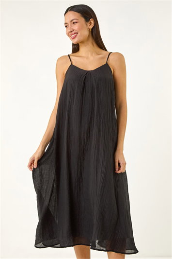 Textured Pleat Midi Dress 14652308