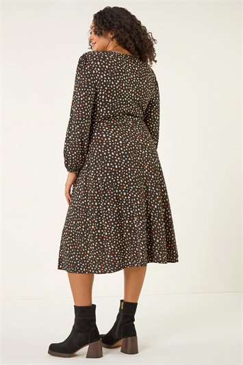 Curve Spot Twist Stretch Dress 14814508