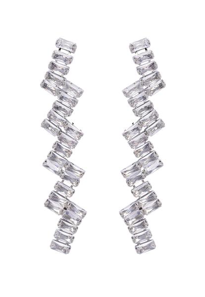 Metallic Elegant Zigzag Earrings