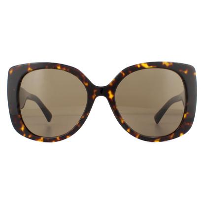 Brown Square Havana Dark Brown Sunglasses
