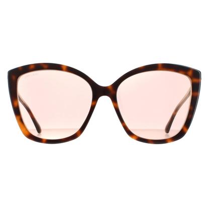 Brown Cat Eye Havana Pink Gold Mirror Nat/S