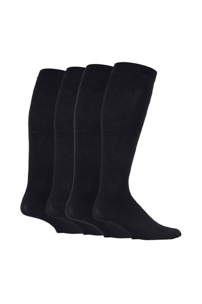Black 2 Pairs Of 80 Den Knee High Compression Socks