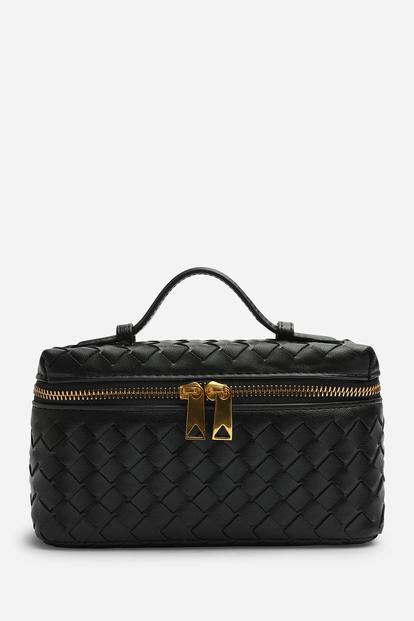 Black Falyse Woven Box Grab Bag