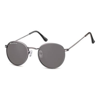 Grey Round Gunmetal Smoke S92