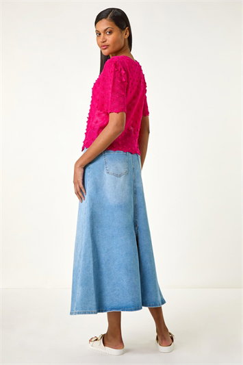 Textured Tie Front Shrug 16190717