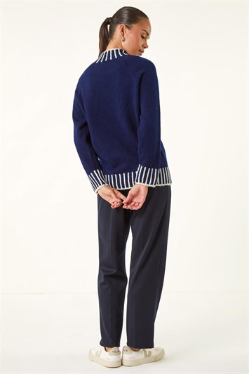 Petite Contrast Detail Knit Jumper 16303960