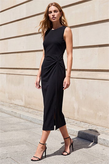 Twist Sleeveless Midi Dress 14928708