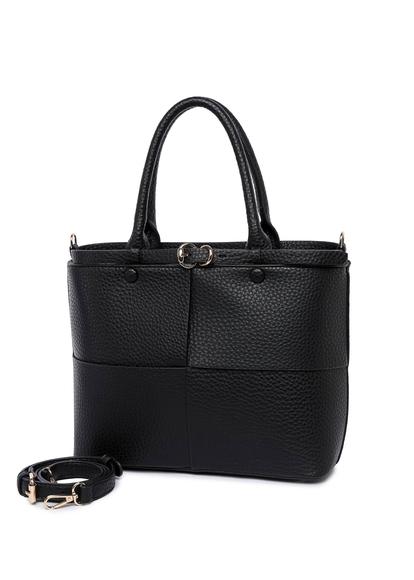 Black Buckle Shoulder Bag