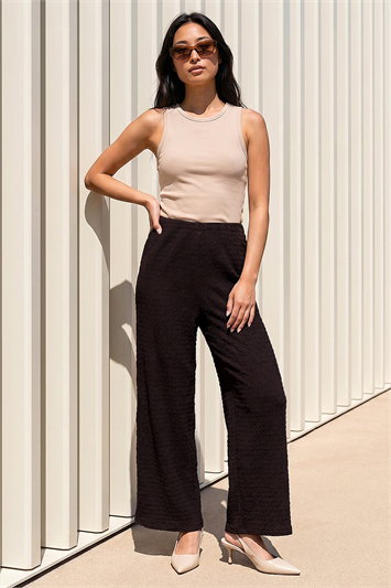 Brown Petite Stretch Trouser