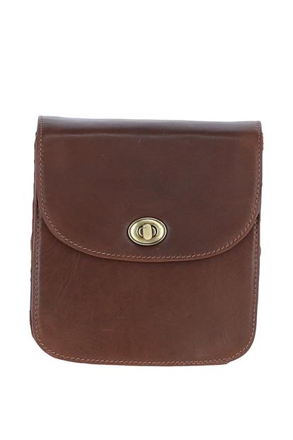 Black Medium Real Leather Crossbody Bag