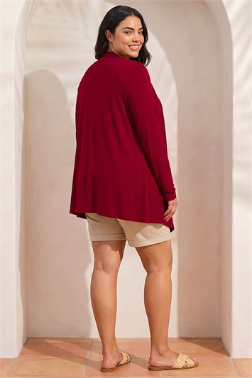 Curve Waterfall Front Cardigan 19101115