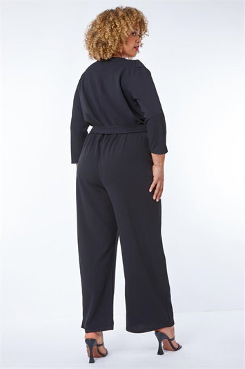 Curve Frill Detail Wrap Jumpsuit 14202208