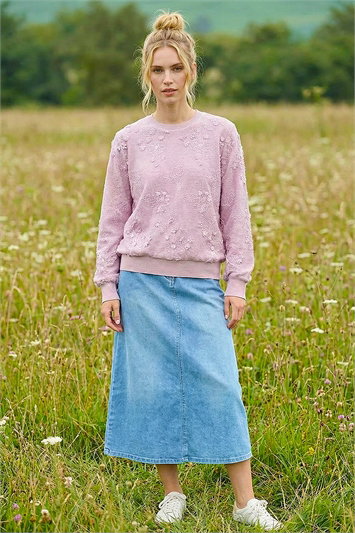 Floral Mesh Knit Jumper 16310441