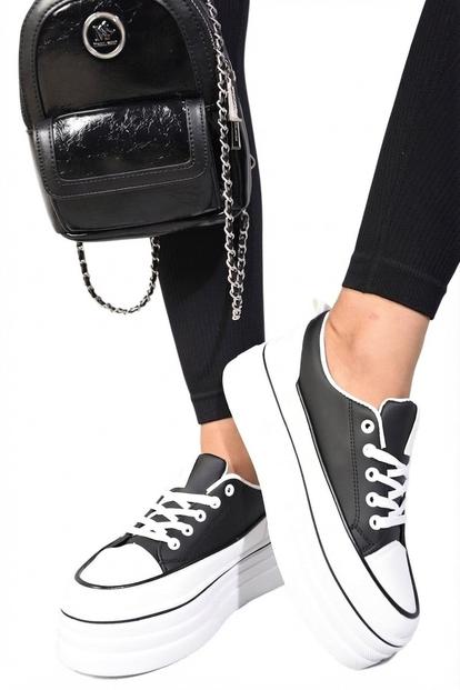 Breanna Platform Wedge Lace Up Trainers M000018122