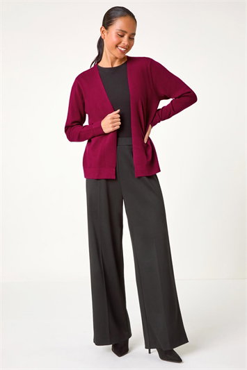 Petite Plain Stretch Cardigan 16097351