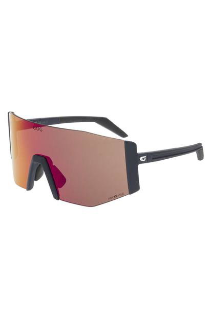 Black Unisex Uv400 Hdx Contrast Cycling Sunglasses With Mirror Scratch-Resistant Lens
