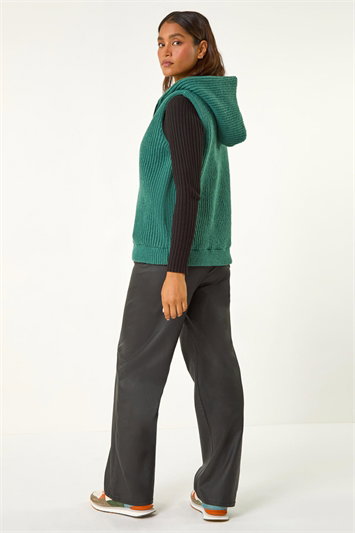 Reversible Hooded Knit Gilet 15030834