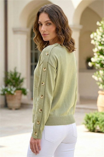 Petite Buttoned Knit Jumper 16327782