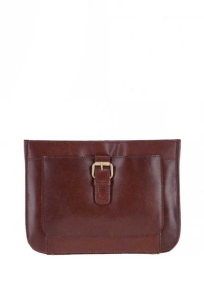 Black Vegetable Tanned Small Real Leather Shoulder Bag