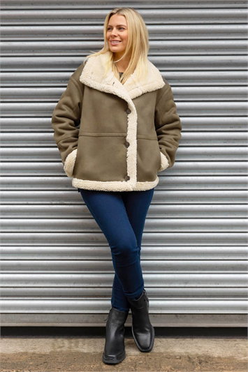 Borg Collar Aviator Jacket 12043114