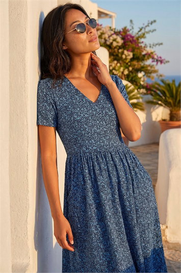 Petite Ditsy Floral Pocket Dress 14756860