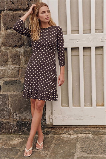 Polka Dot Frill Dress 14973519