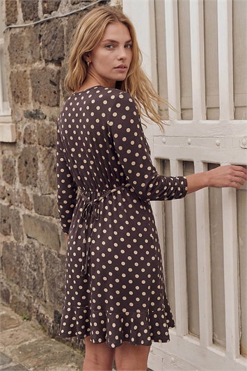 Polka Dot Frill Dress 14973519