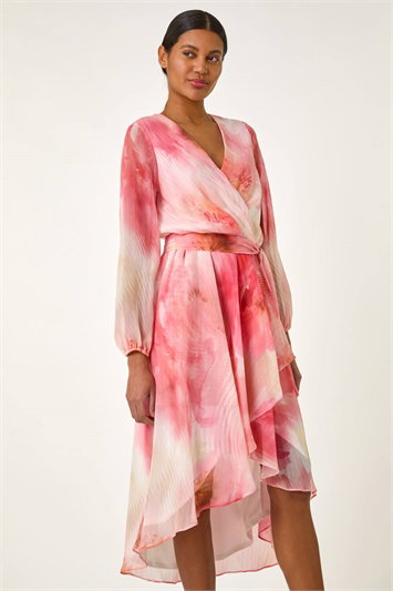 Ruffle Shimmer Midi Dress 14673064