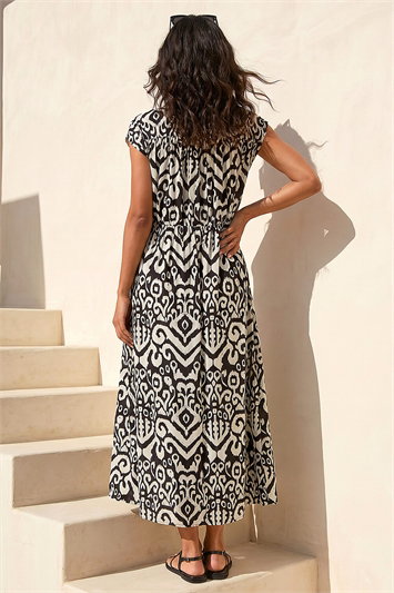 Aztec Print Midi Smock Dress 14536408