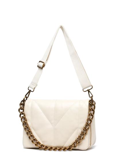 White Chain Detail Cross Body Bag
