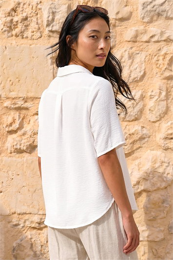 Petite Button Up Pocket Shirt 10120294