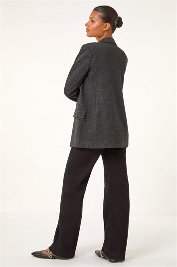 Textured Pocket Detail Stretch Blazer 15010418