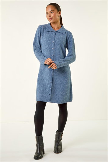 Petite Collared Knit Shift Dress 14582709