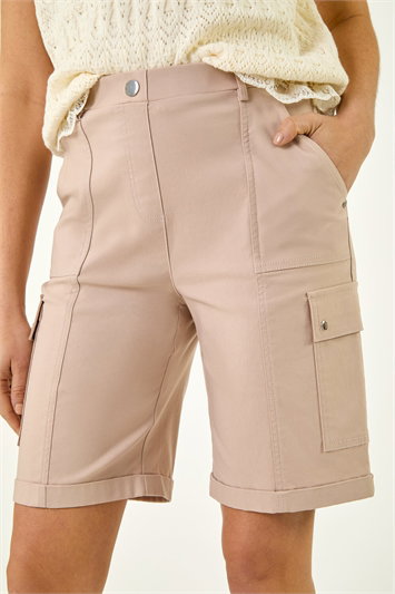White Cargo Seam Short