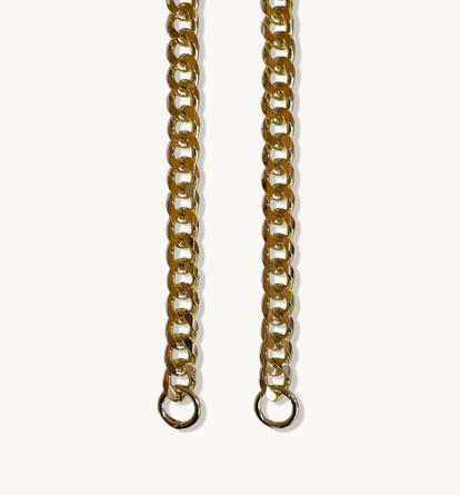 Metallic Apatchy London Gold Chain Shoulder Strap