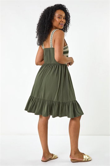 Petite Crochet Trim Strap Dress 14699440