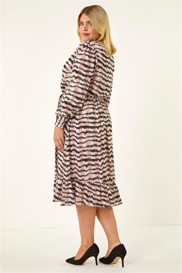 Curve Animal Print Midi Dress 14770472