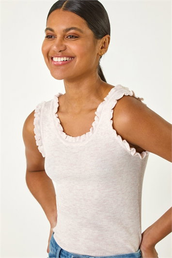 Fluted Detail Knitted Vest 16186646