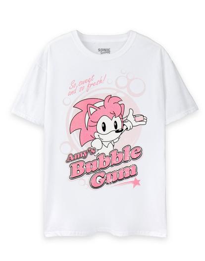 White Sonic The Hedgehog Amy's Bubblegum T-Shirt