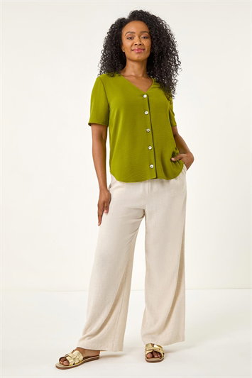 Petite Button Up Blouse 10210449