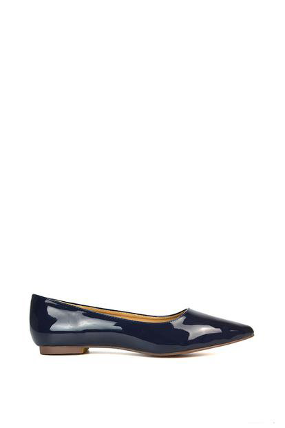'Cordelia' Slip on Pointed Toe Flat Ballerina Pump Shoes M000014151
