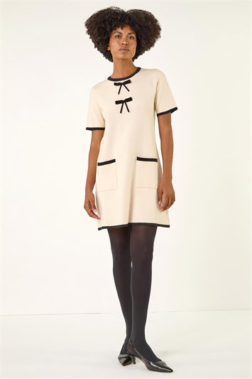 Bow Detail Knitted Dress 14780138